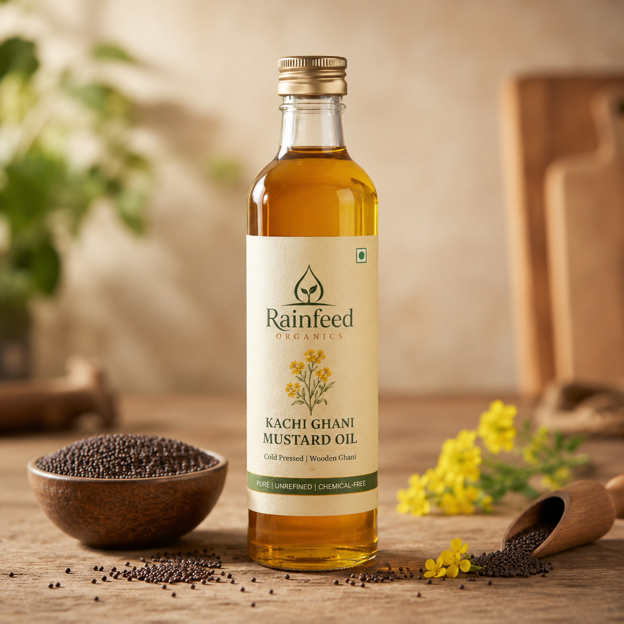 Rainfed Organics Cold Pressed Mustard Oil