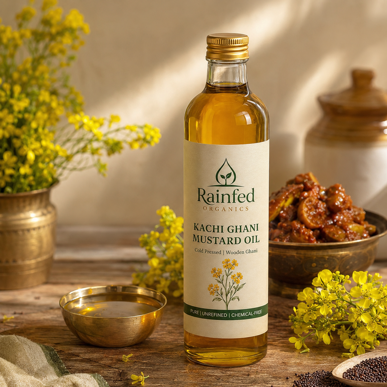 Rainfed Organics Cold Pressed Mustard Oil