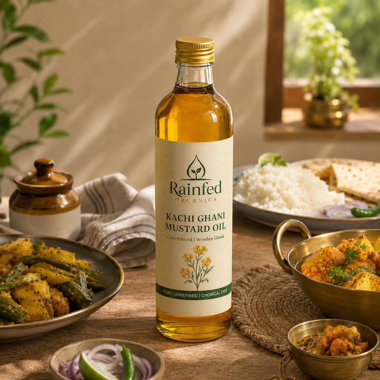 Rainfed Organics Cold Pressed Mustard Oil