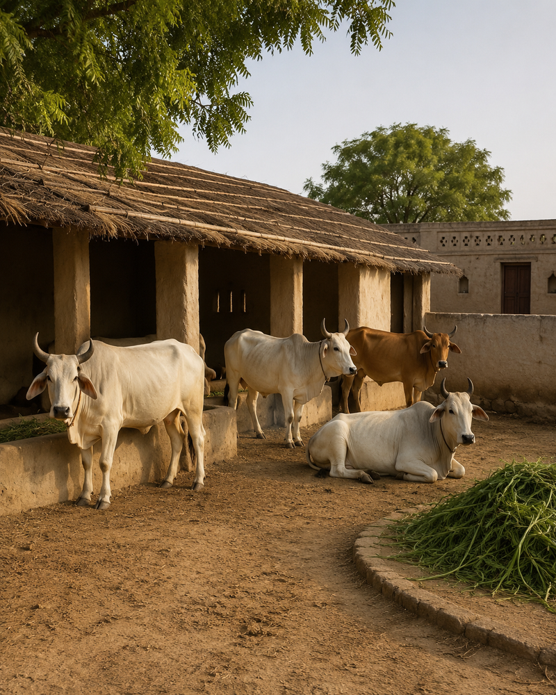 Farmers and cow keepers in Rajasthan